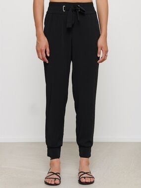 Dynamite Black Drawstring Jogger Pants